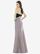 Rear View Thumbnail - Cashmere Gray & Black Alfred Sung Style D728