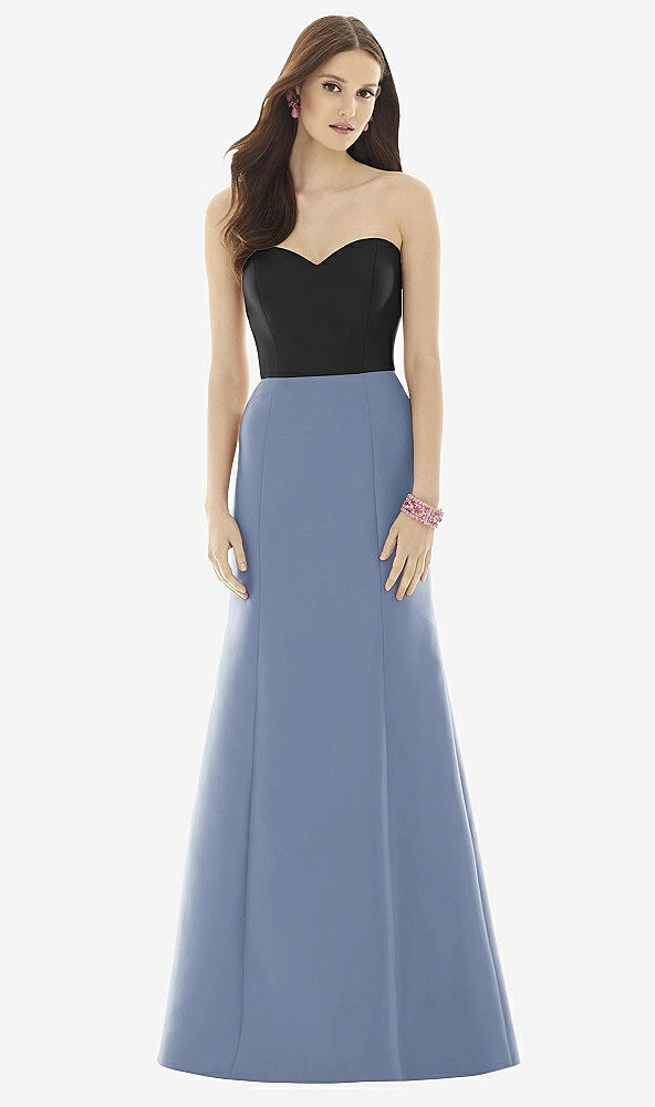 Front View - Larkspur Blue & Black Alfred Sung Style D728