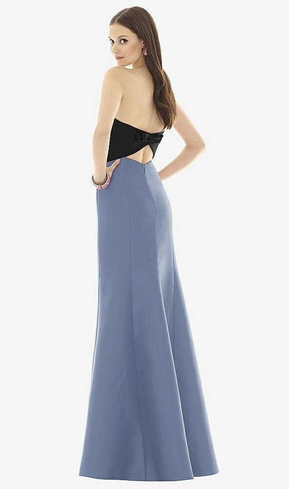 Back View - Larkspur Blue & Black Alfred Sung Style D728