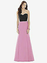 Front View Thumbnail - Powder Pink & Black Alfred Sung Style D728