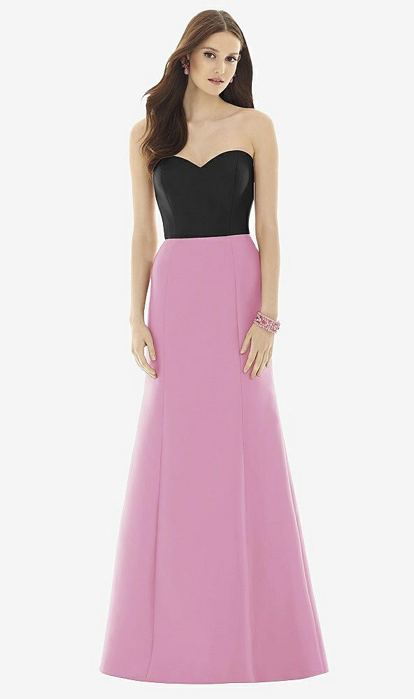 Front View - Powder Pink & Black Alfred Sung Style D728