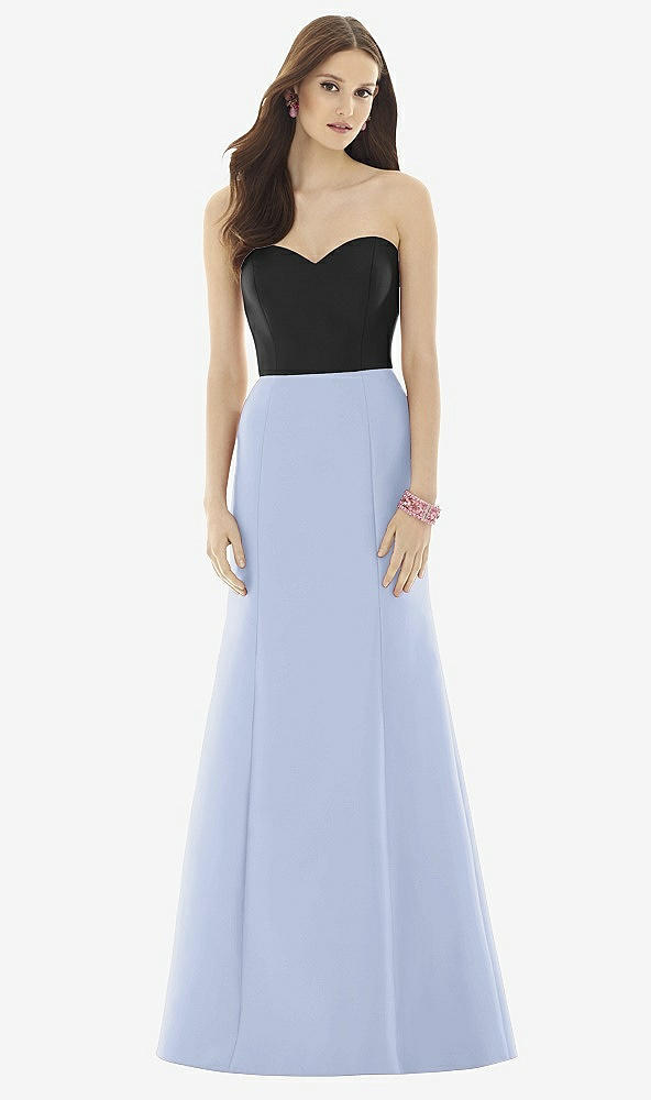 Front View - Sky Blue & Black Alfred Sung Style D728