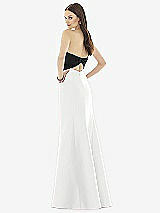 Rear View Thumbnail - White & Black Alfred Sung Style D728