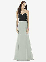 Front View Thumbnail - Willow Green & Black Alfred Sung Style D728