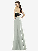 Rear View Thumbnail - Willow Green & Black Alfred Sung Style D728