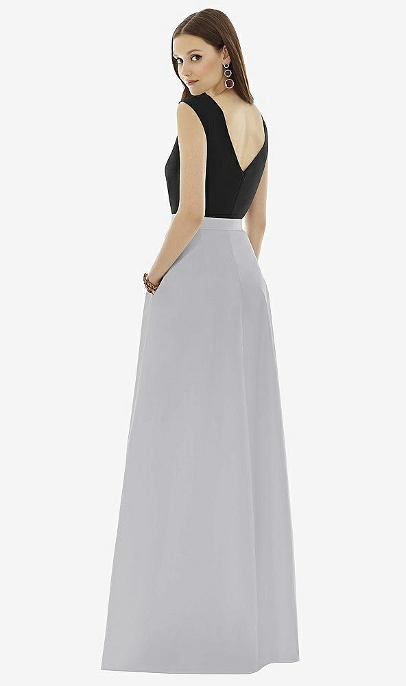 Back View - French Gray & Black Alfred Sung Style D729