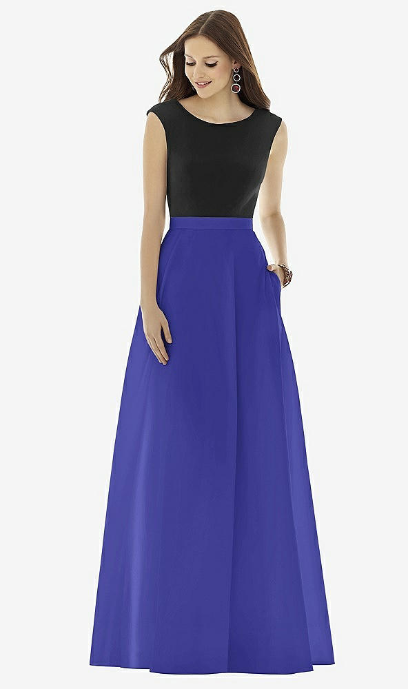 Front View - Electric Blue & Black Alfred Sung Style D729