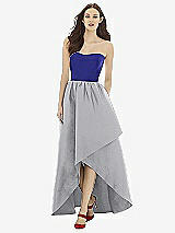 Front View Thumbnail - French Gray & Electric Blue Alfred Sung Style D730