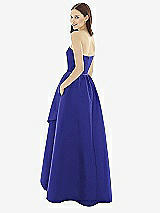 Rear View Thumbnail - Electric Blue & Electric Blue Alfred Sung Style D730