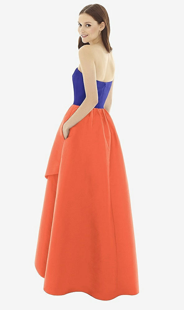 Back View - Fiesta & Electric Blue Alfred Sung Style D730