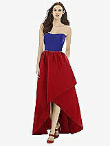 Front View Thumbnail - Garnet & Electric Blue Alfred Sung Style D730