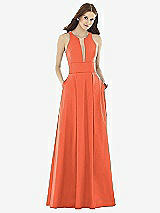 Front View Thumbnail - Fiesta & Light Nude Alfred Sung Style D732