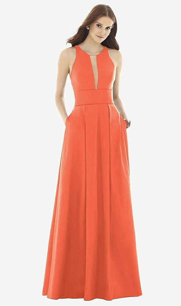 Front View - Fiesta & Light Nude Alfred Sung Style D732