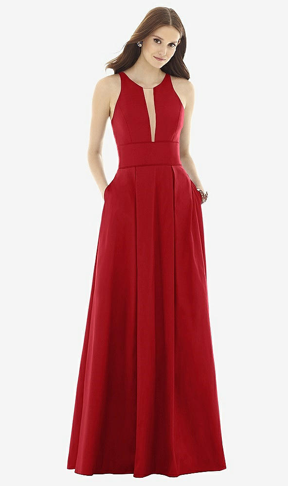 Front View - Garnet & Light Nude Alfred Sung Style D732