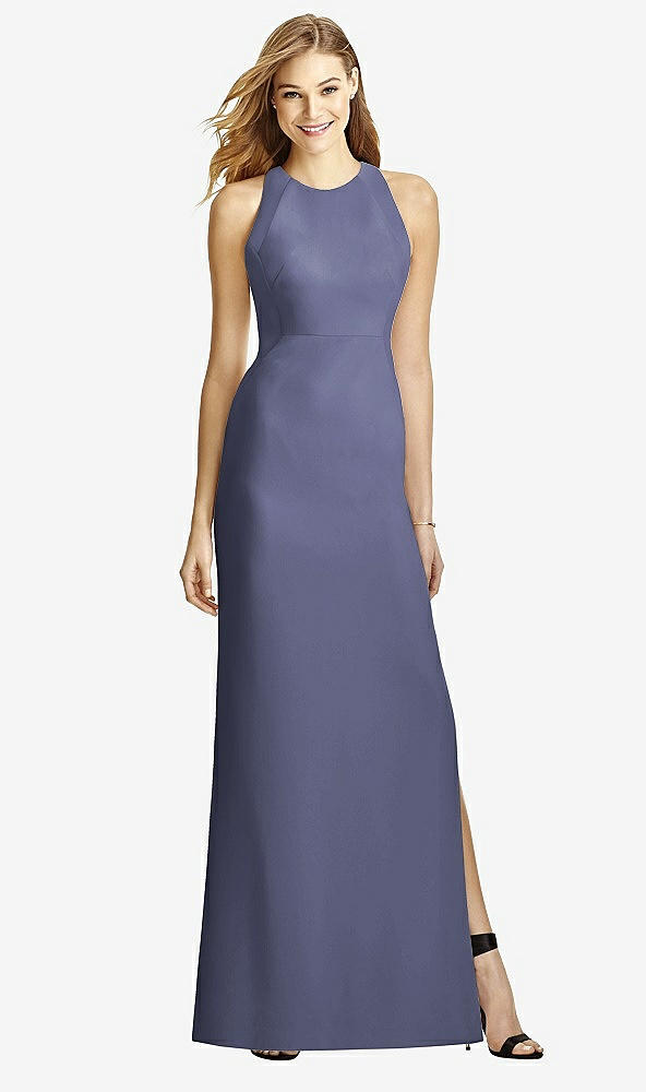 Back View - French Blue After Six Bridesmaid Dress 6757