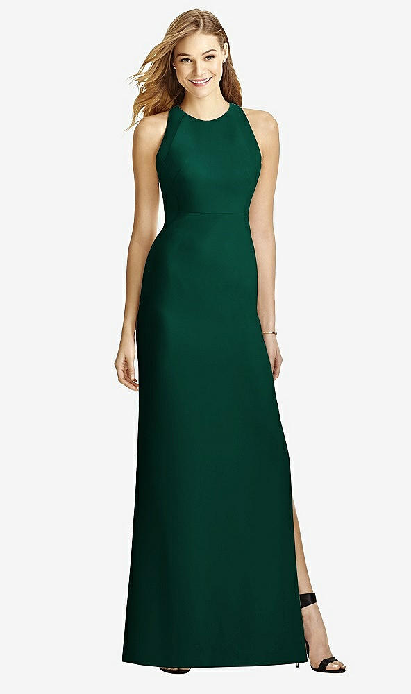 Back View - Hunter Green After Six Bridesmaid Dress 6757