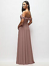 Alt View 5 Thumbnail - Sienna Off-the-Shoulder Draped Chiffon Maxi Dress