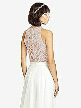 Rear View Thumbnail - Tangerine Tango & Oyster Dessy Collection Bridesmaid Top T2974