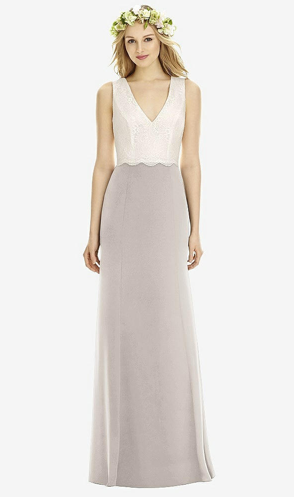 Front View - Taupe & Ivory Social Bridesmaids Style 8172