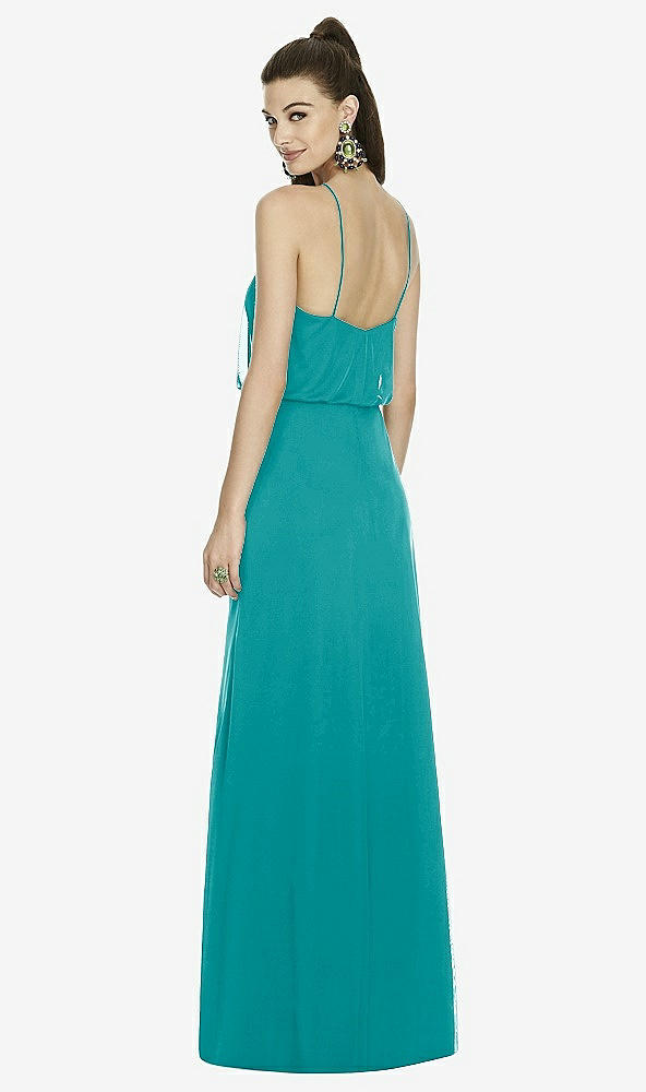 Back View - Mediterranean Alfred Sung Bridesmaid Dress D738