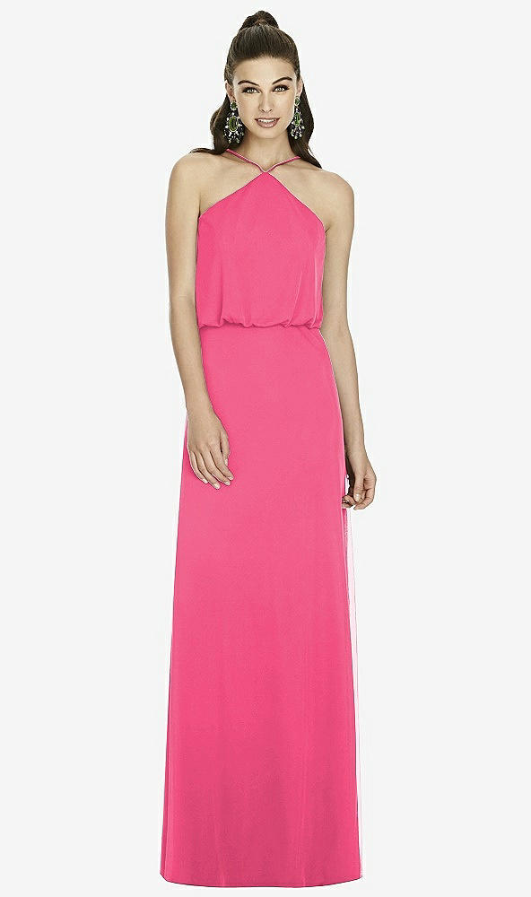 Front View - Forever Pink Alfred Sung Bridesmaid Dress D738
