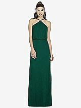 Front View Thumbnail - Hunter Green Alfred Sung Bridesmaid Dress D738