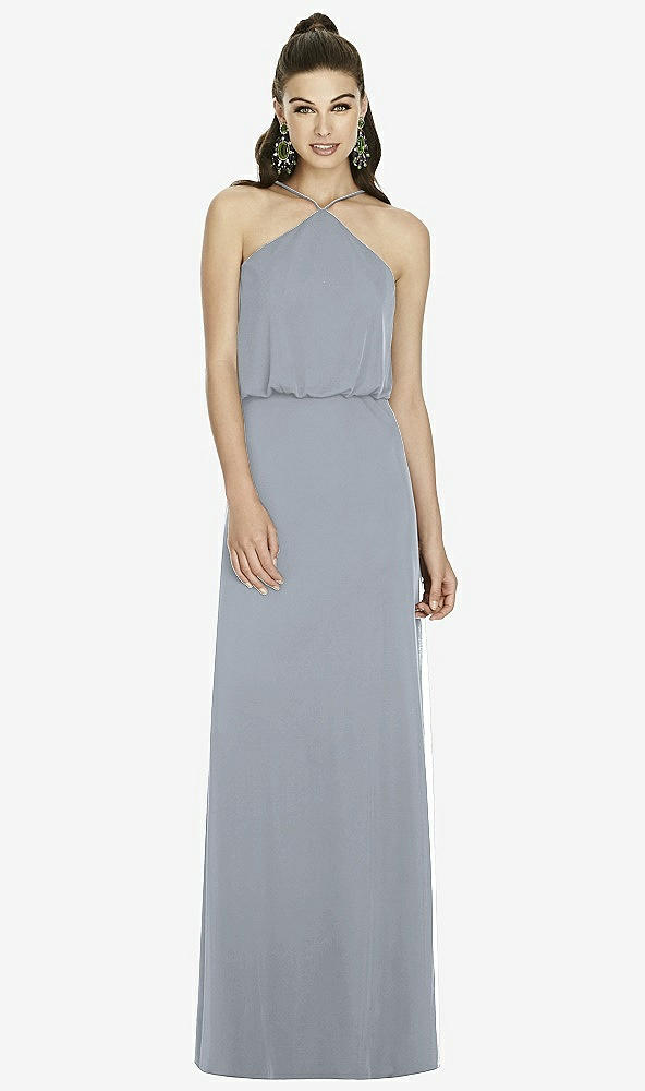 Front View - Platinum Alfred Sung Bridesmaid Dress D738