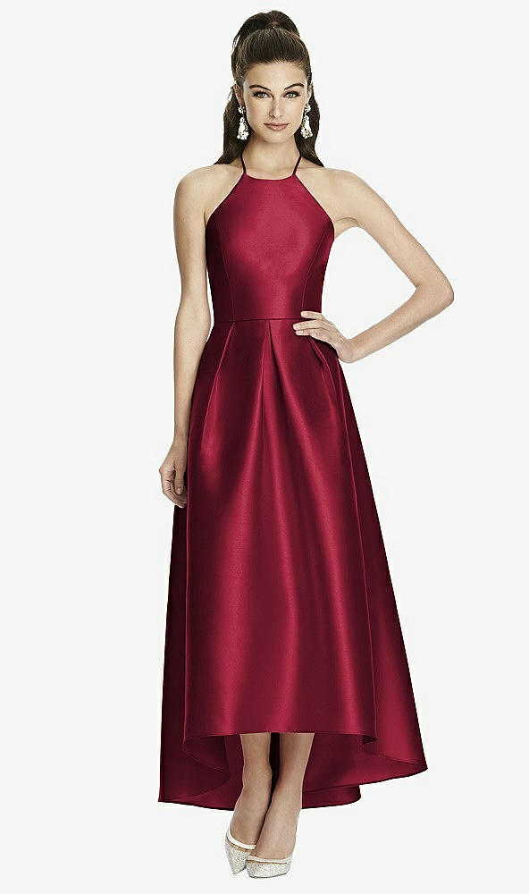 Front View - Burgundy Alfred Sung Style D741