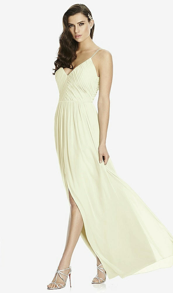 Front View - Butter Yellow Dessy Bridesmaid Dress 2989