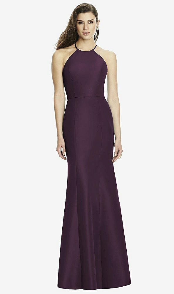 Front View - Aubergine Dessy Bridesmaid Dress 2996