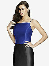 Front View Thumbnail - Cobalt Blue Dessy Bridesmaid Top T2979