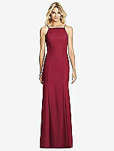 Rear View Thumbnail - Burgundy After Six Bridesmaid Dress 6759