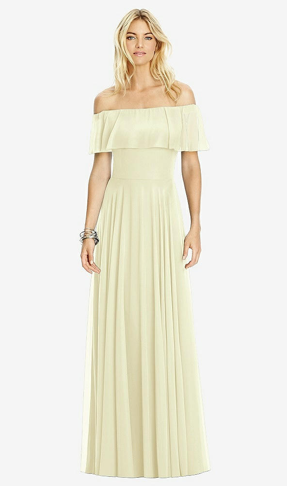 Front View - Butter Yellow After Six Bridesmaid Dress 6763