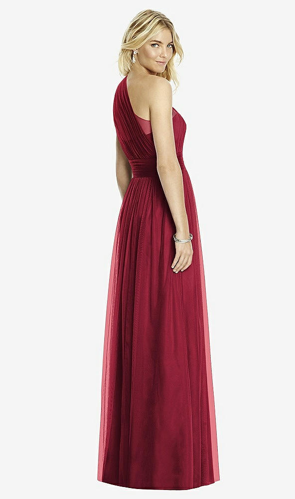 Back View - Burgundy After Six Bridesmaid Dress 6765