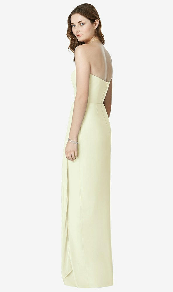 Back View - Butter Yellow Bella Bridesmaids Dress BB102