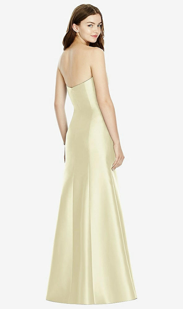 Back View - Butter Yellow Bella Bridesmaids Dress BB104