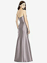 Rear View Thumbnail - Cashmere Gray Bella Bridesmaids Dress BB104