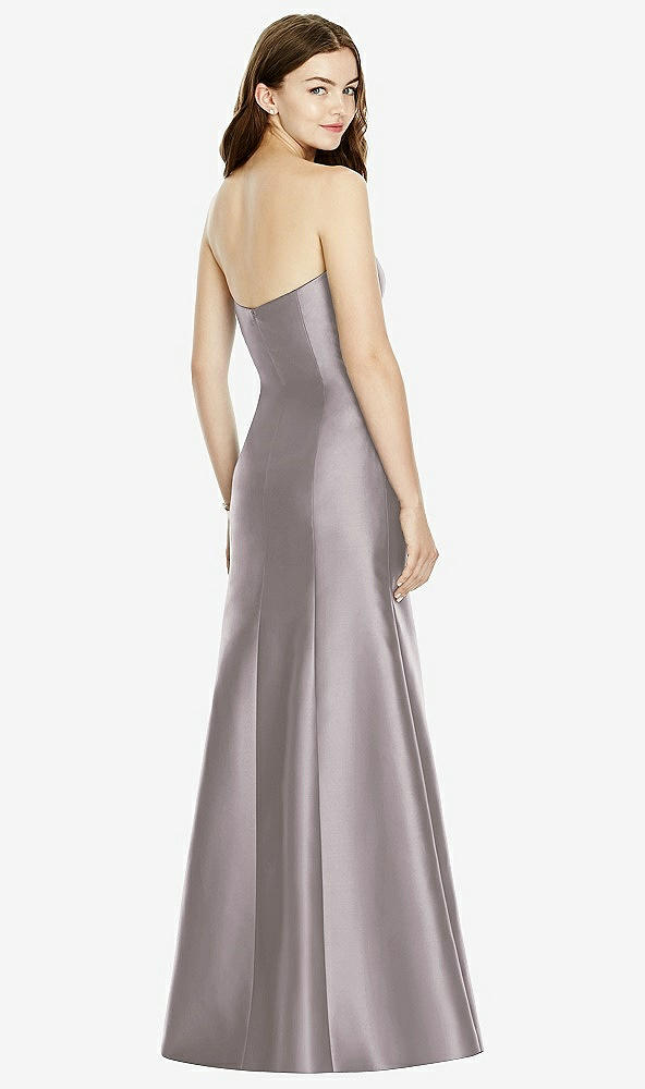 Back View - Cashmere Gray Bella Bridesmaids Dress BB104