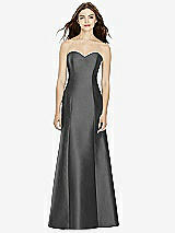 Front View Thumbnail - Pewter Bella Bridesmaids Dress BB104