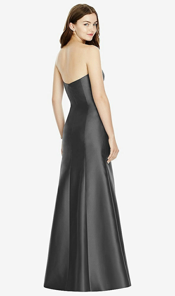 Back View - Pewter Bella Bridesmaids Dress BB104