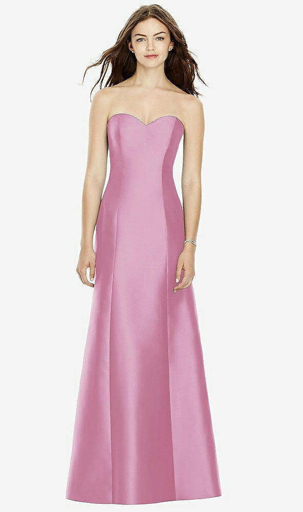 Front View - Powder Pink Bella Bridesmaids Dress BB104