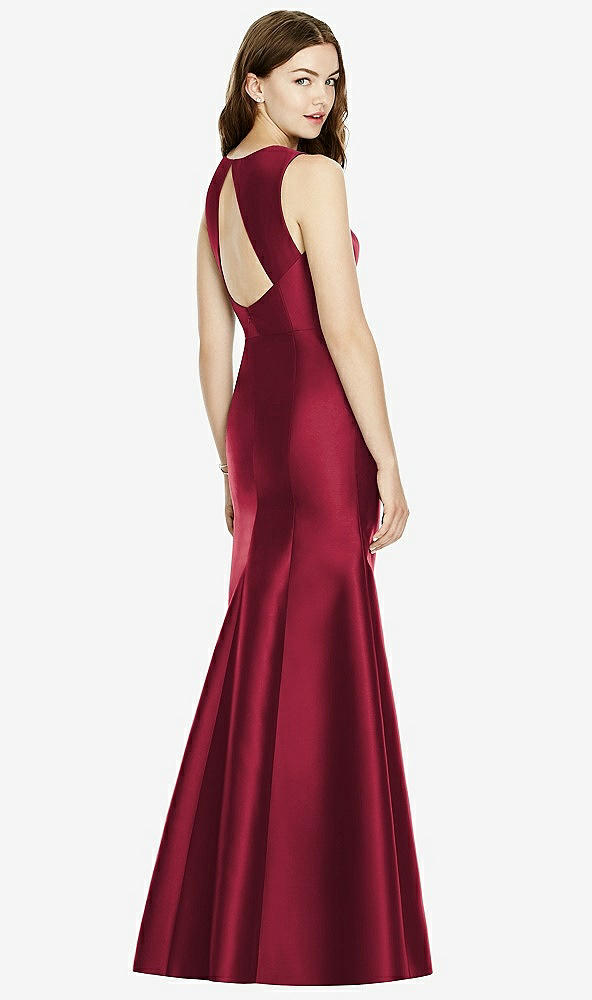Front View - Burgundy Bella Bridesmaids Dress BB106