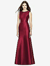 Rear View Thumbnail - Burgundy Bella Bridesmaids Dress BB106