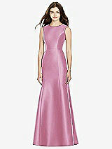 Rear View Thumbnail - Powder Pink Bella Bridesmaids Dress BB106