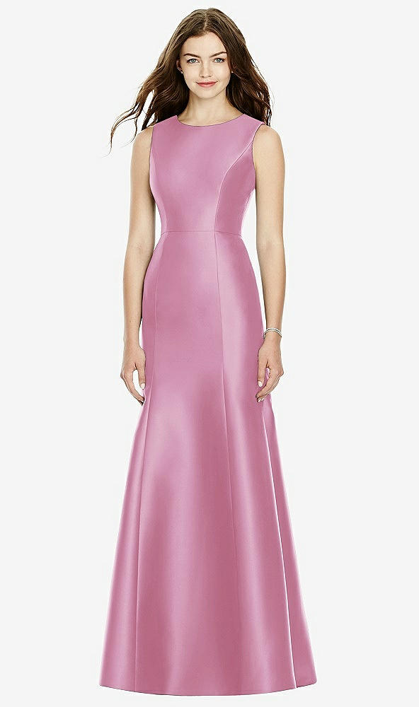 Back View - Powder Pink Bella Bridesmaids Dress BB106