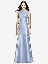 Rear View Thumbnail - Sky Blue Bella Bridesmaids Dress BB106