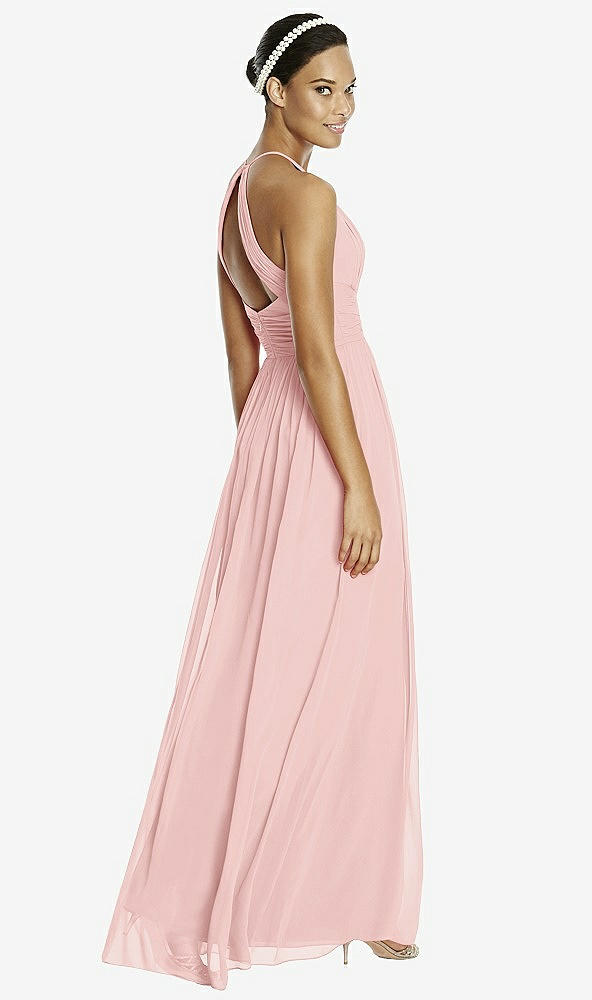 Back View - Rose & Dark Nude Studio Design Bridesmaid Dress 4518