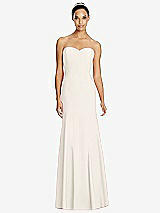 Front View Thumbnail - Ivory Sweetheart Strapless Flared Skirt Maxi Dress