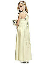Rear View Thumbnail - Butter Yellow Flower Girl Dress FL4054
