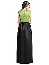 Rear View Thumbnail - Black & Mojito Dessy Collection Junior Bridesmaid Dress JR536